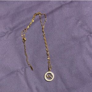 Golden silver pendant necklace